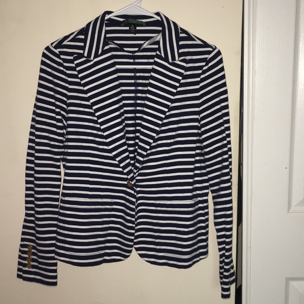 Blue and white Ralph Lauren jacket